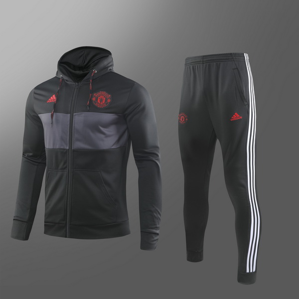 Veste à capuche Manchester United gris noir